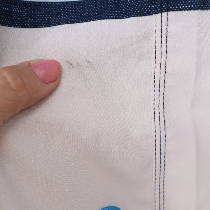 O'Neill Boardshorts Mens 40 Hyperfreak Blue White Striped Stretch Good
