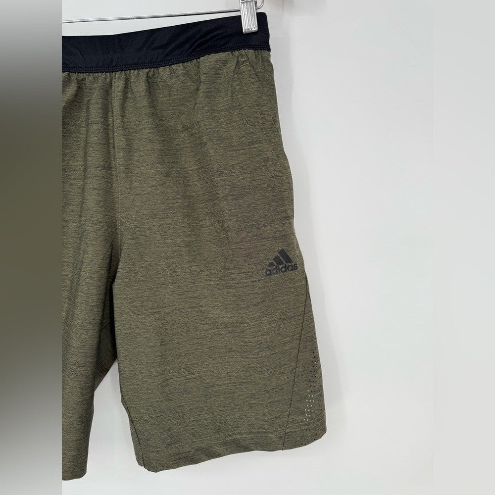 Adidas Men's Axis 2.5 Woven Heathered Shorts Size S Focus Olive