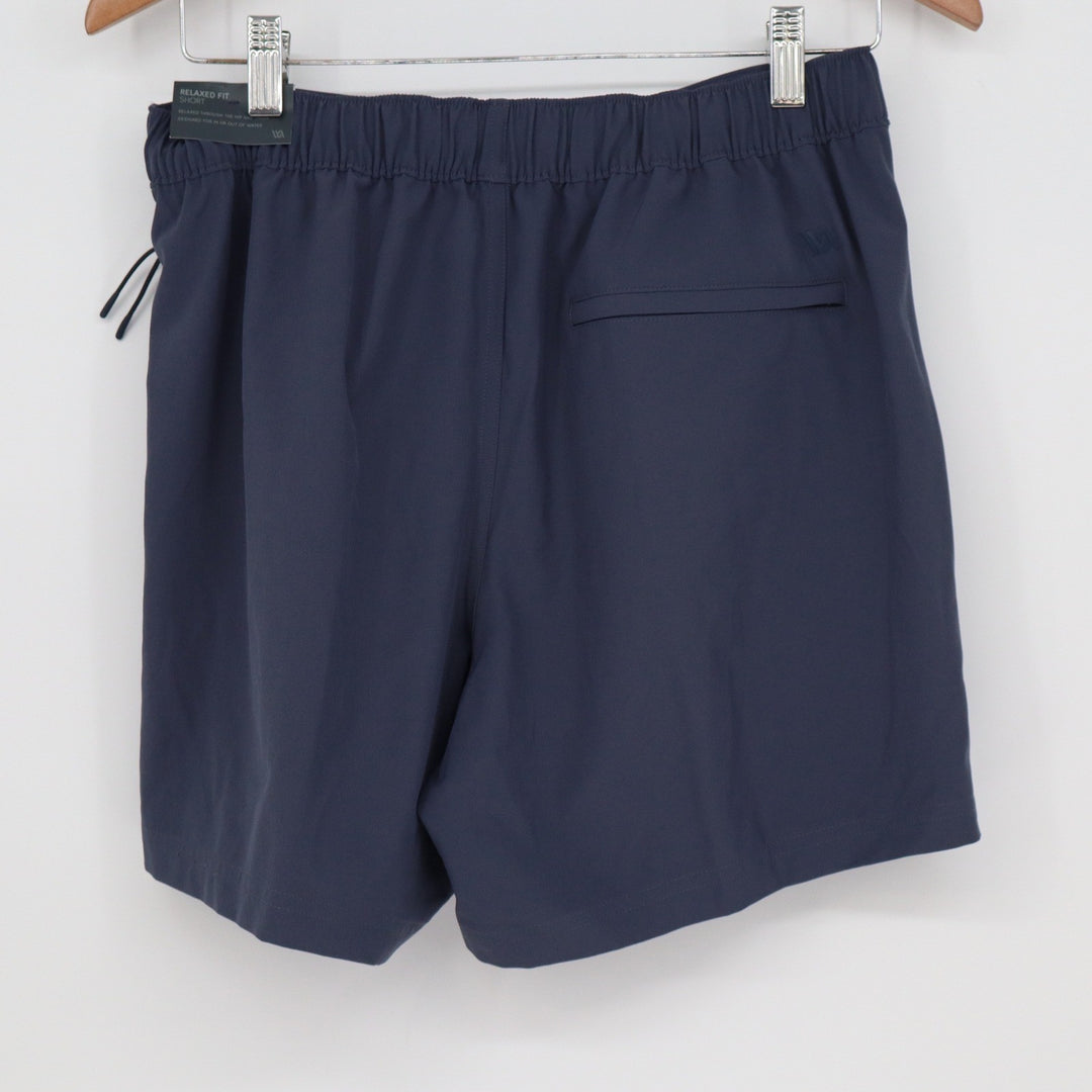 VRST Mens Resort Short Indigo Blue Relaxed Fit Stretch UV Protection S