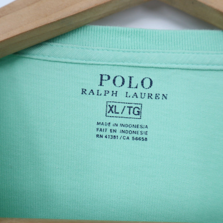 Polo Ralph Lauren T-Shirt Mens XL Mint Green Embroidered Pony Logo Excellent