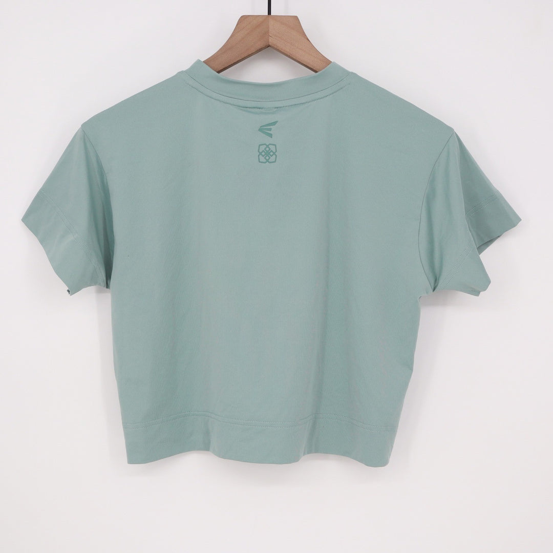 Easton Jen Schroeder JS WMS Crop Tee Blue Green XS EJST-GRN-XS New With Tags