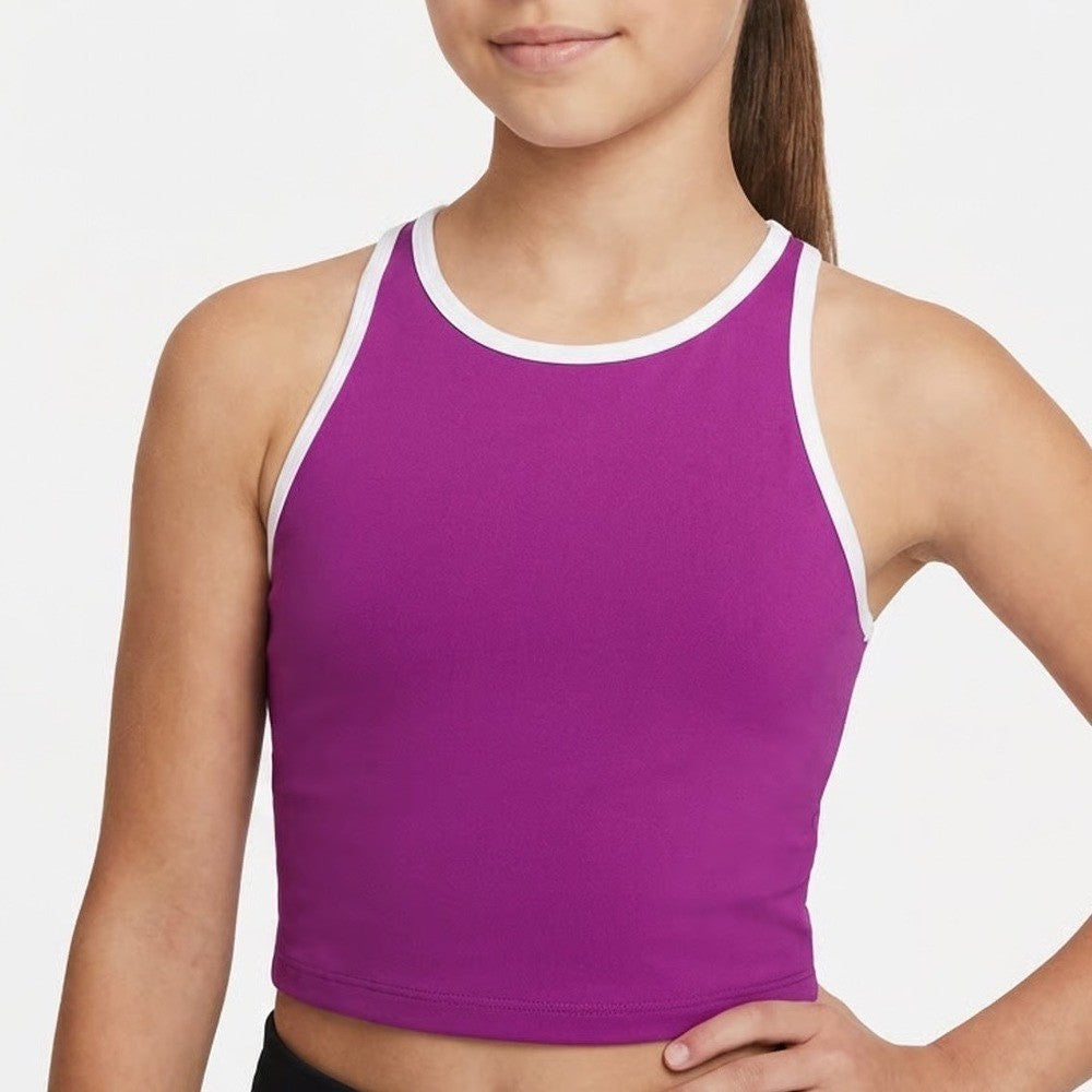 DSG Girls Momentum Shelf Bra Tank-Bound Vibrant Violet Purple Racerback M 10-12