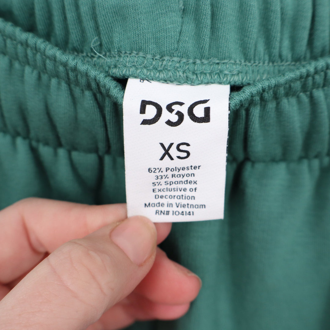 DSG Womens So Soft Cinch High-Rise Sweatpants Teal Blue XS