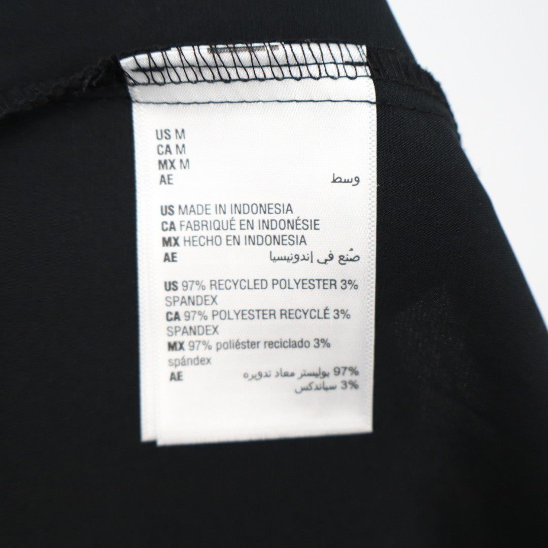 I.N.C International Concepts Intimates Pajama Shirt Womens M Black Notch Collar