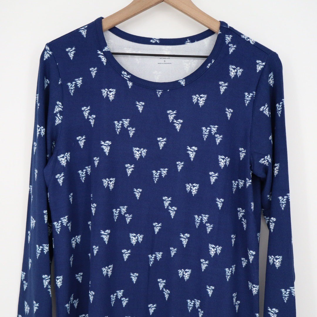 Charter Club Intimates Blue Forest Stroll Tree Print Nightgown Small 100210591MS