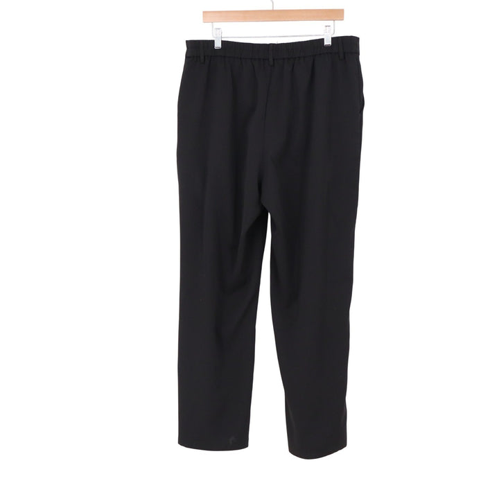 Automet Black Pleated High Waist Straight Leg Trousers XL
