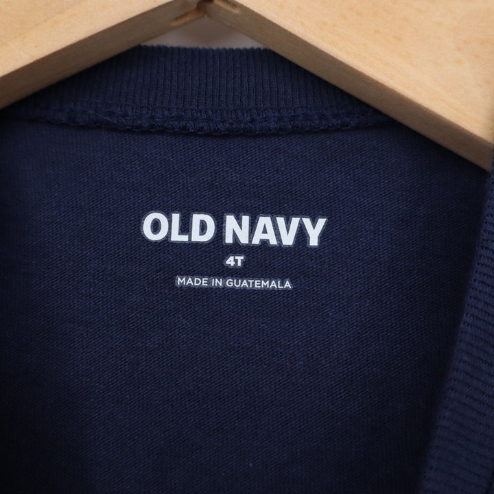 Old Navy Explore More T Shirt Toddler 4T Navy Blue Graphic Print Cotton Casual