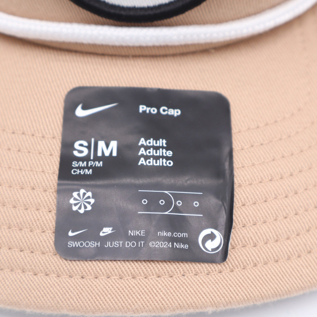 Nike Pro Cap Tan Khaki Dri-FIT Snapback Hat Rope Detail S/M NEW