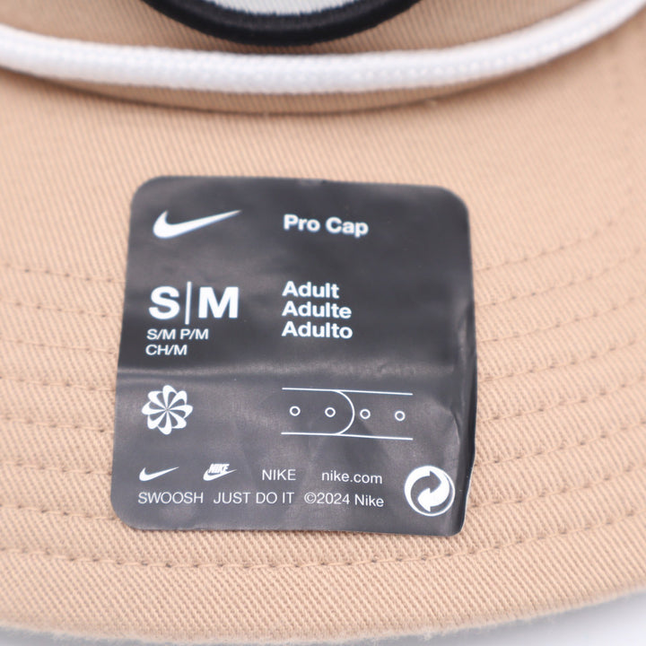 Nike Pro Cap Tan Khaki Dri-FIT Snapback Hat Rope Detail S/M NEW