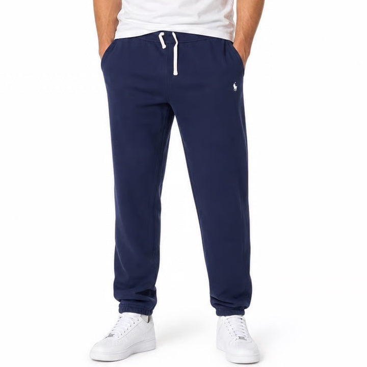 Polo Ralph Lauren Mens XL Navy Blue Fleece Sweatpants Drawstring Pony Logo
