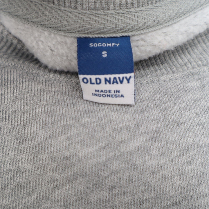 Old Navy SoComfy Heather Gray Crewneck Sweatshirt Womens Small Relaxed Pullover
