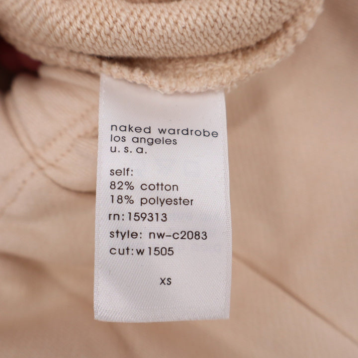 Naked Wardrobe Tan Beige Oversized Sweatshirt and Joggers Lounge Set XS