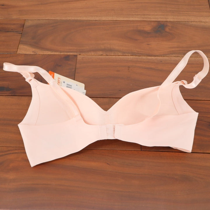 Warners No Side Effects T-Shirt Bra Womens 34B Blush Underarm smoothing Wireless