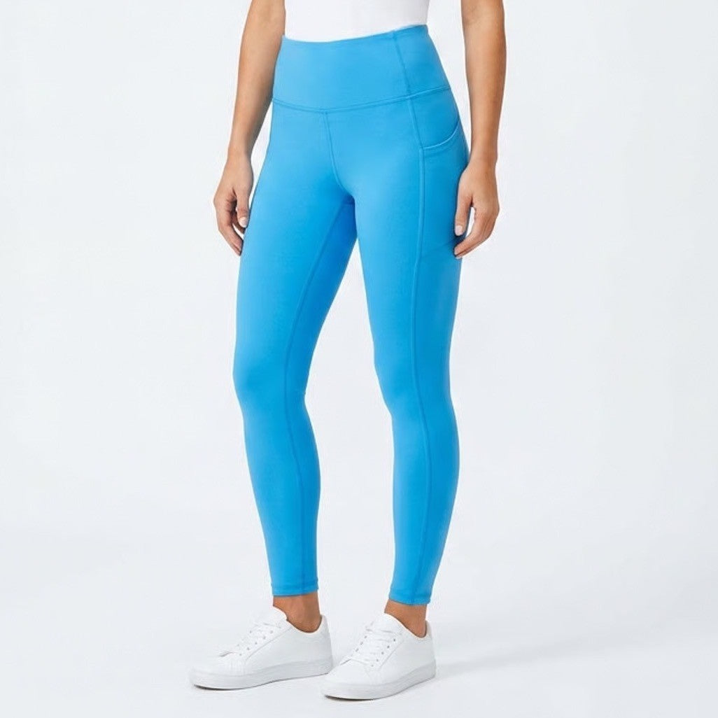 DSG Momentum 7/8 Legging Womens XS Aqua Blue High Rise Pockets NEW
