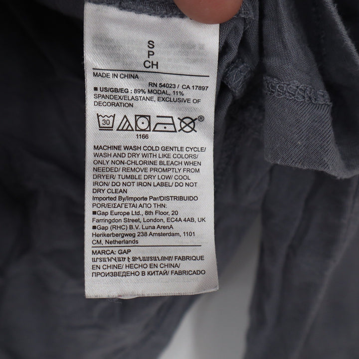 GapBody Womens Gray Modal Blend Button Down Pajama Top Long Sleeve Small