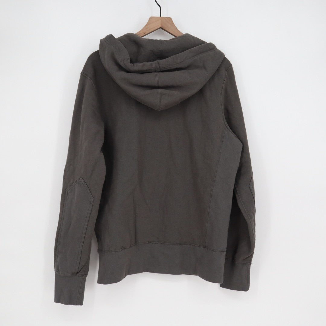 American Giant Hoodie Womens Medium Black Full Zip Cotton Logo Casual Drawstring