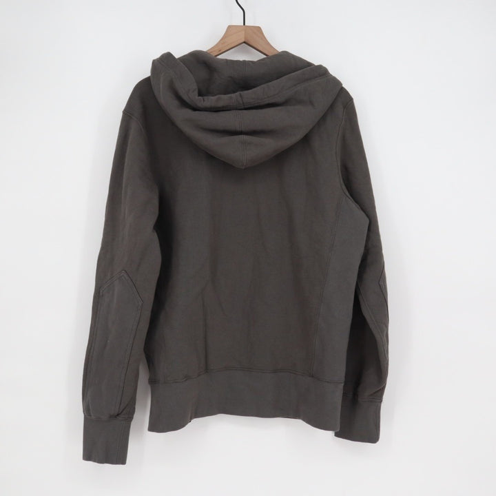 American Giant Hoodie Womens Medium Black Full Zip Cotton Logo Casual Drawstring