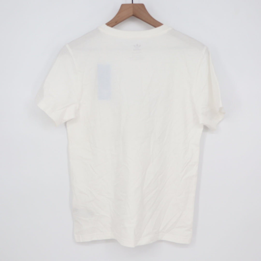 Adidas Originals Trefoil Tee Kids Large White Black Graphic T-Shirt