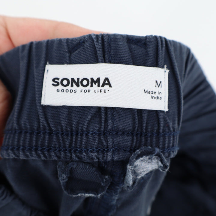Sonoma Goods For Life Navy Blue Chino Shorts Mens Medium Elastic Drawstring