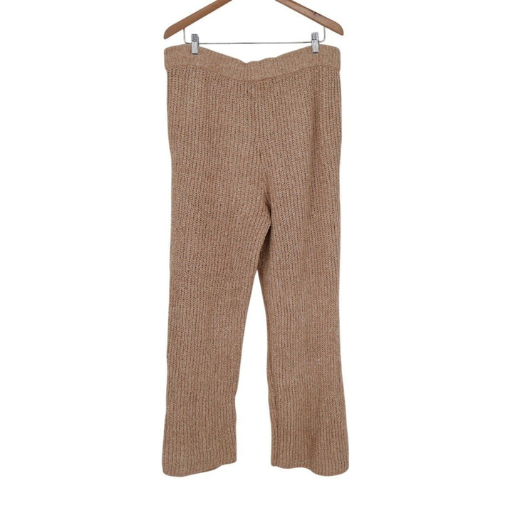 State of Day Intimates 2-PC Pajamas Set Womens XL Beige Open Knit Sleepwear
