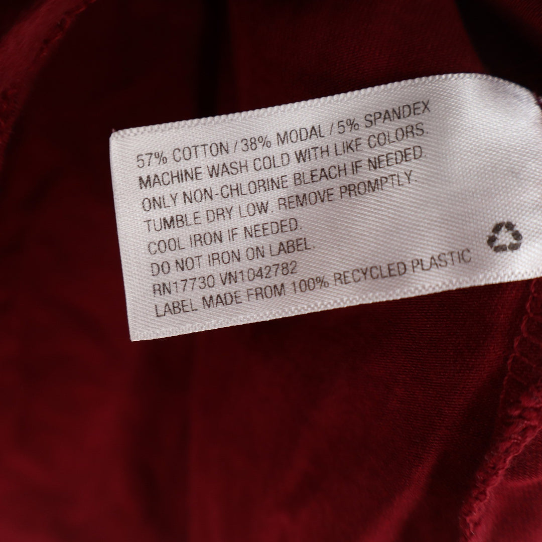 Ava & Viv Womens 1X Burgundy Red Scoop Neck Short Sleeve T-Shirt Cotton Modal