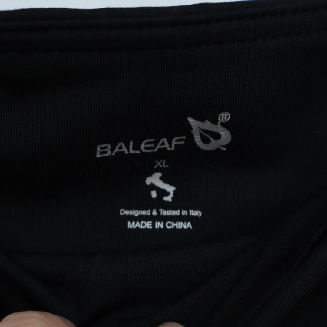 Baleaf Biker Shorts Womens XL Black Stretch Side Pockets Elastic High Waisted