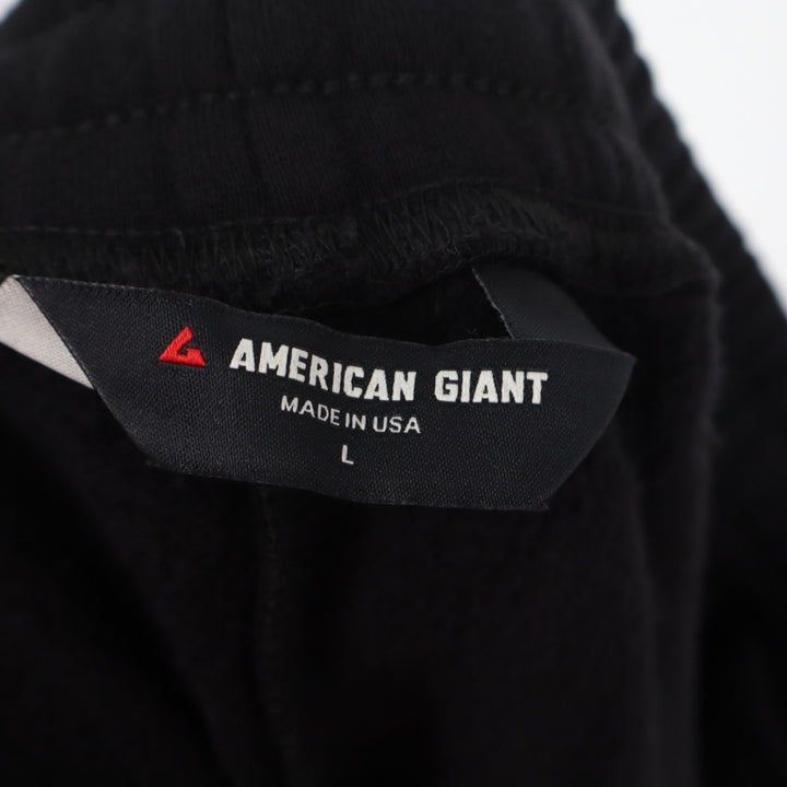 American Giant Classic Sweatpants Mens Large Black Cotton Tapered Leg Jogger