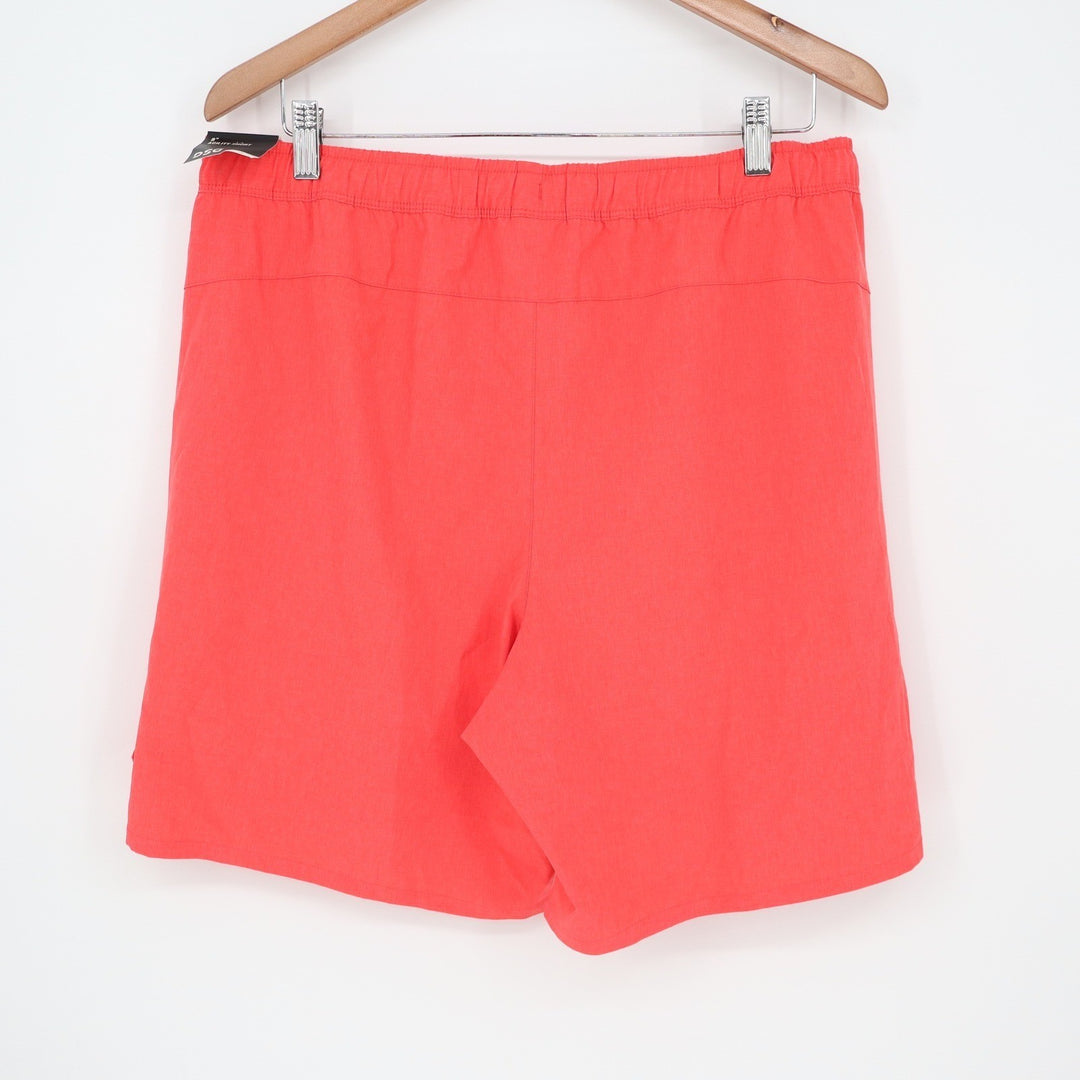 DSG Mens Agility Short 8 Inch Cabana Coral Heather Orange Training L