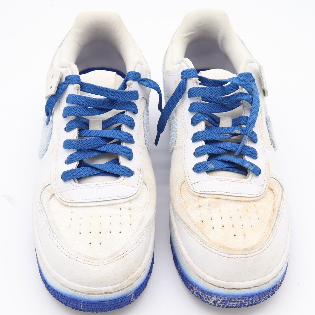Nike Air Force 1 Shadow White Blue Gradient Womens Size 9 Sneakers