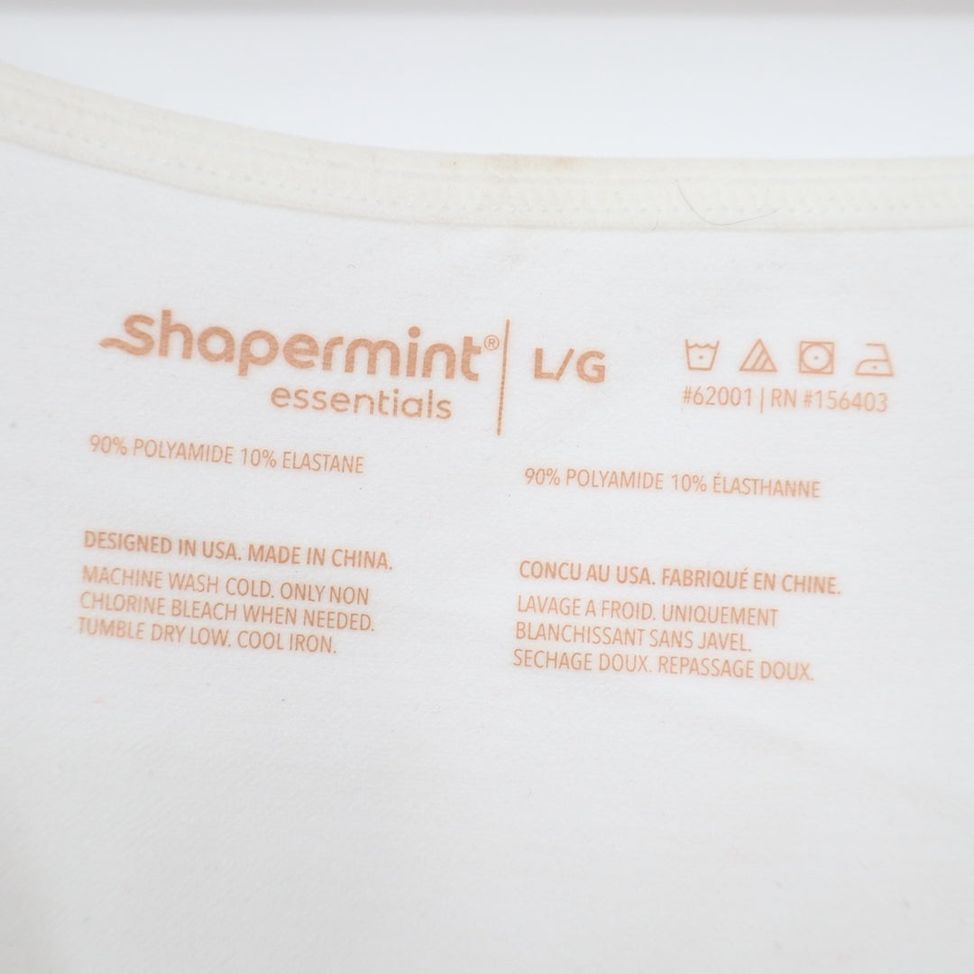 Shapermint Essentials All Day Every Day Cami Top Womens Large White Scoop Neck