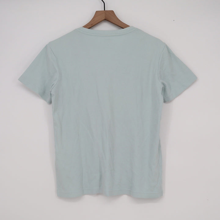 Uniqlo UT Graphic Tee Light Blue Mint Green Crew Neck Short Sleeve Shirt Size M