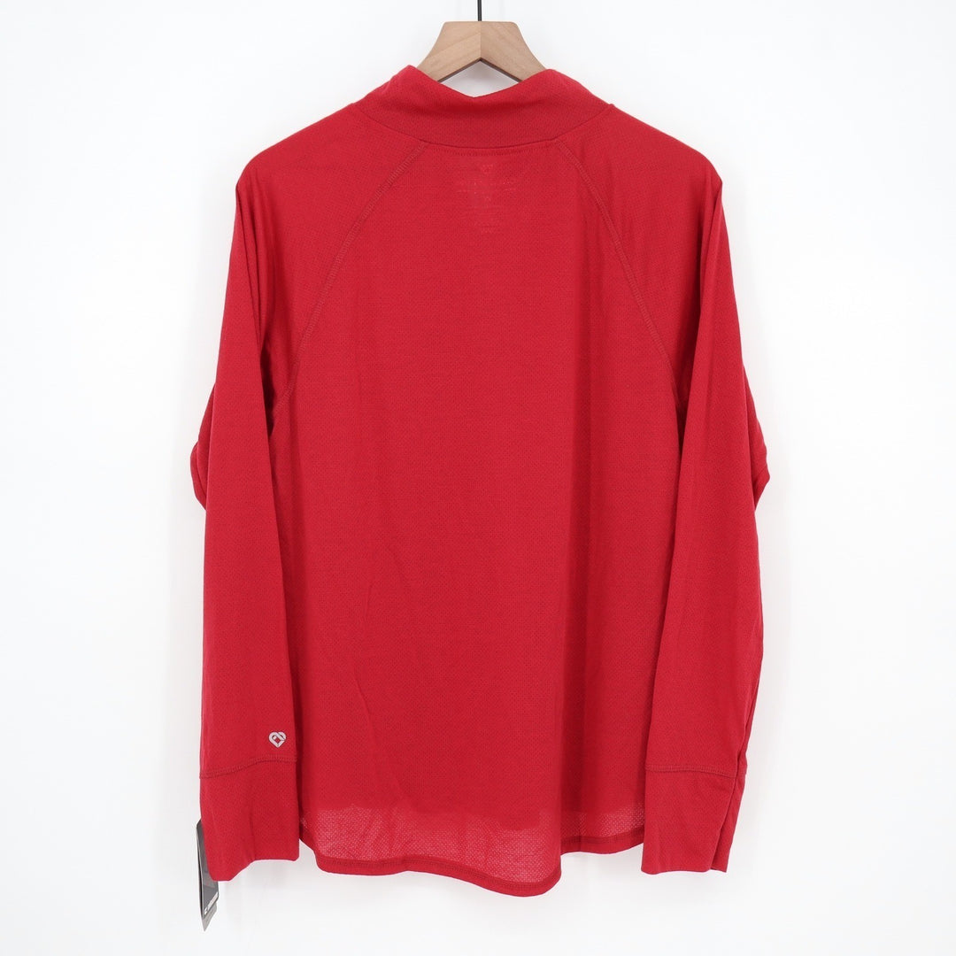 Colosseum Harvard University Athletics Womens XL Quarter Zip Pullover Red