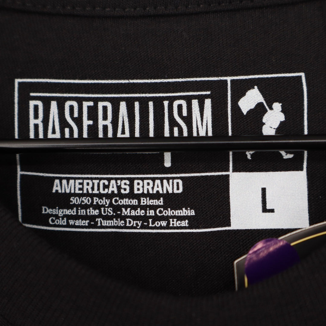 Baseballism Mens The Bat Bros Graphic T-Shirt Black Large BB-FM-L-BScript-Mens