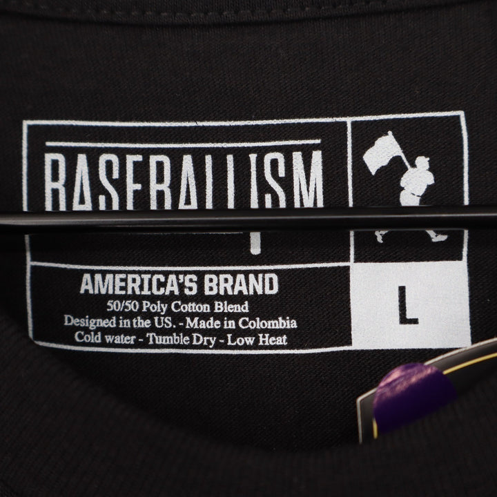 Baseballism Mens The Bat Bros Graphic T-Shirt Black Large BB-FM-L-BScript-Mens