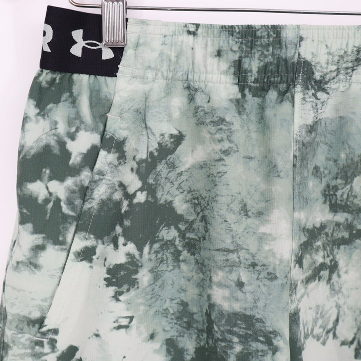 Under Armour Mens Vanish Woven 6in Printed Shorts Green Tie Dye 1376784-378 M
