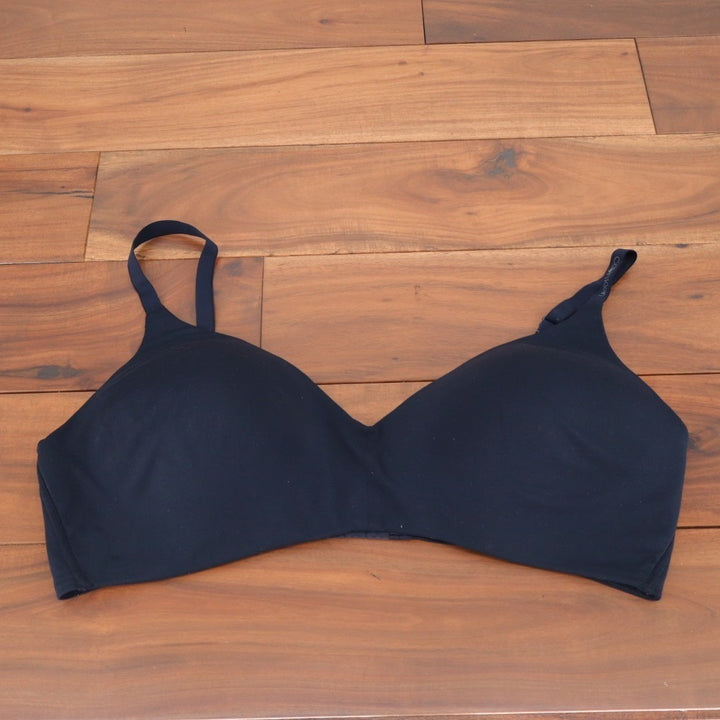 Calvin Klein T Shirt Bra Womens XL Midnight Navy Wireless Cups Adjustable Strap