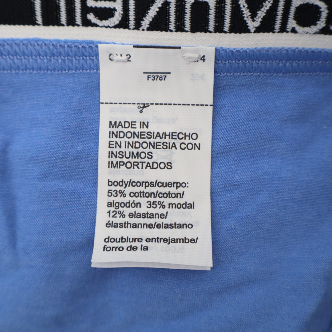 Calvin Klein Icon Cotton Modal Bikini Panty Womens Small Blue Cotton Stretch