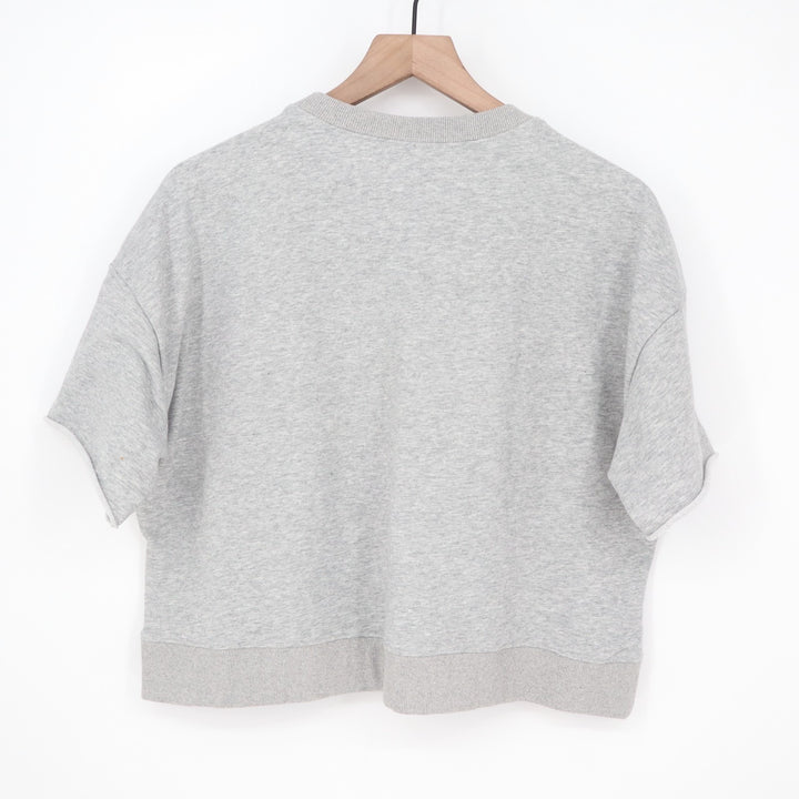 Fisoew Two Piece Set Womens Medium Light Gray Cotton Slash Pockets Activewear