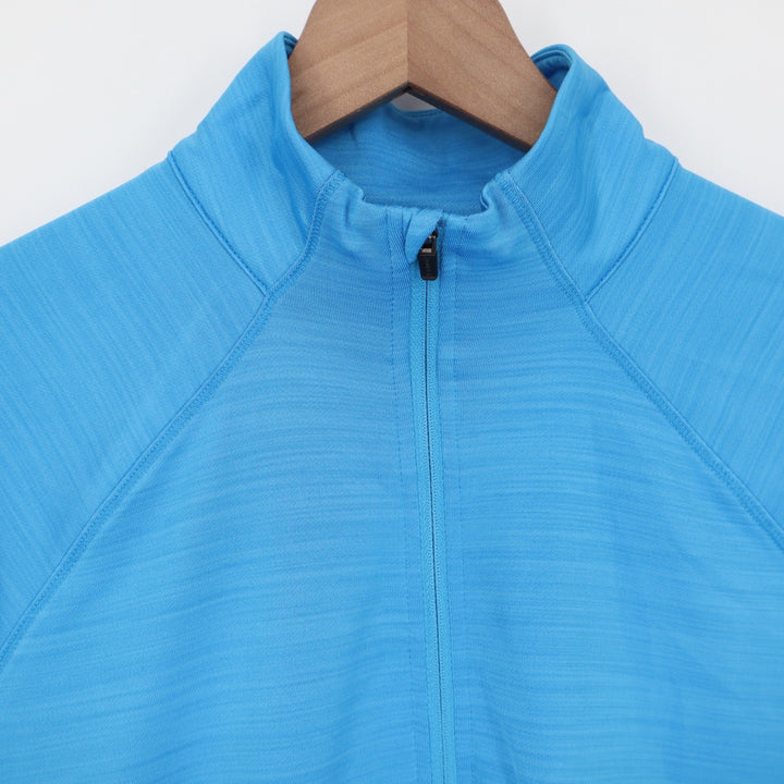 DSG Movement Womens S Aqua Blue Heather 1/4 Zip Pullover NEW
