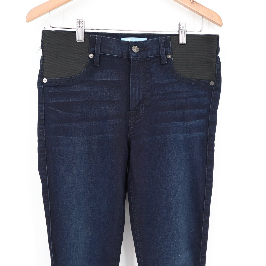 7 For All Mankind B(air) Skinny Jeans Womens 27 Blue Dark Wash Denim Whiskered