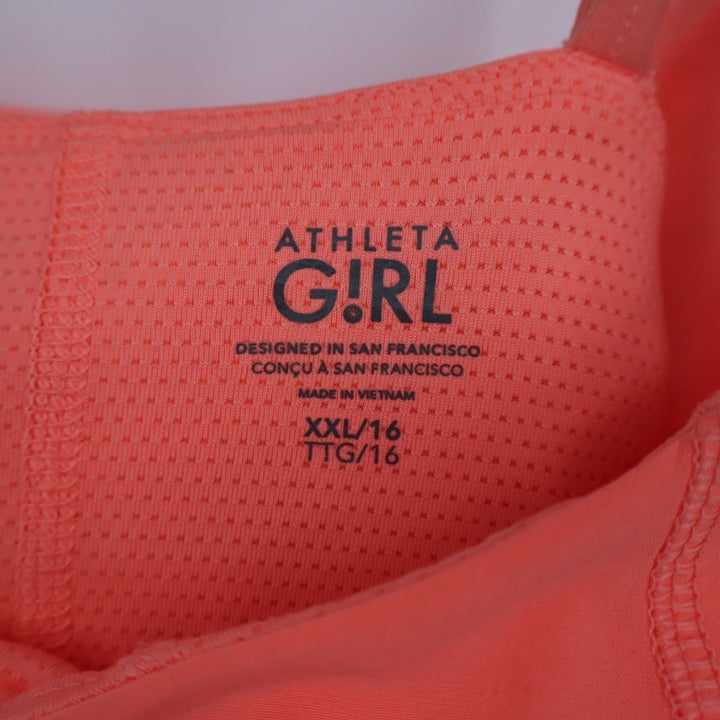Athleta Girl Coral Tank Dress Built in Shorts Athleisure Kids Size XXL 16
