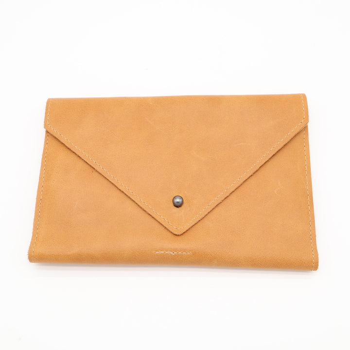 Hearth & Hand with Magnolia Womens Wallet Brown Leather Foldover Flap Pocket