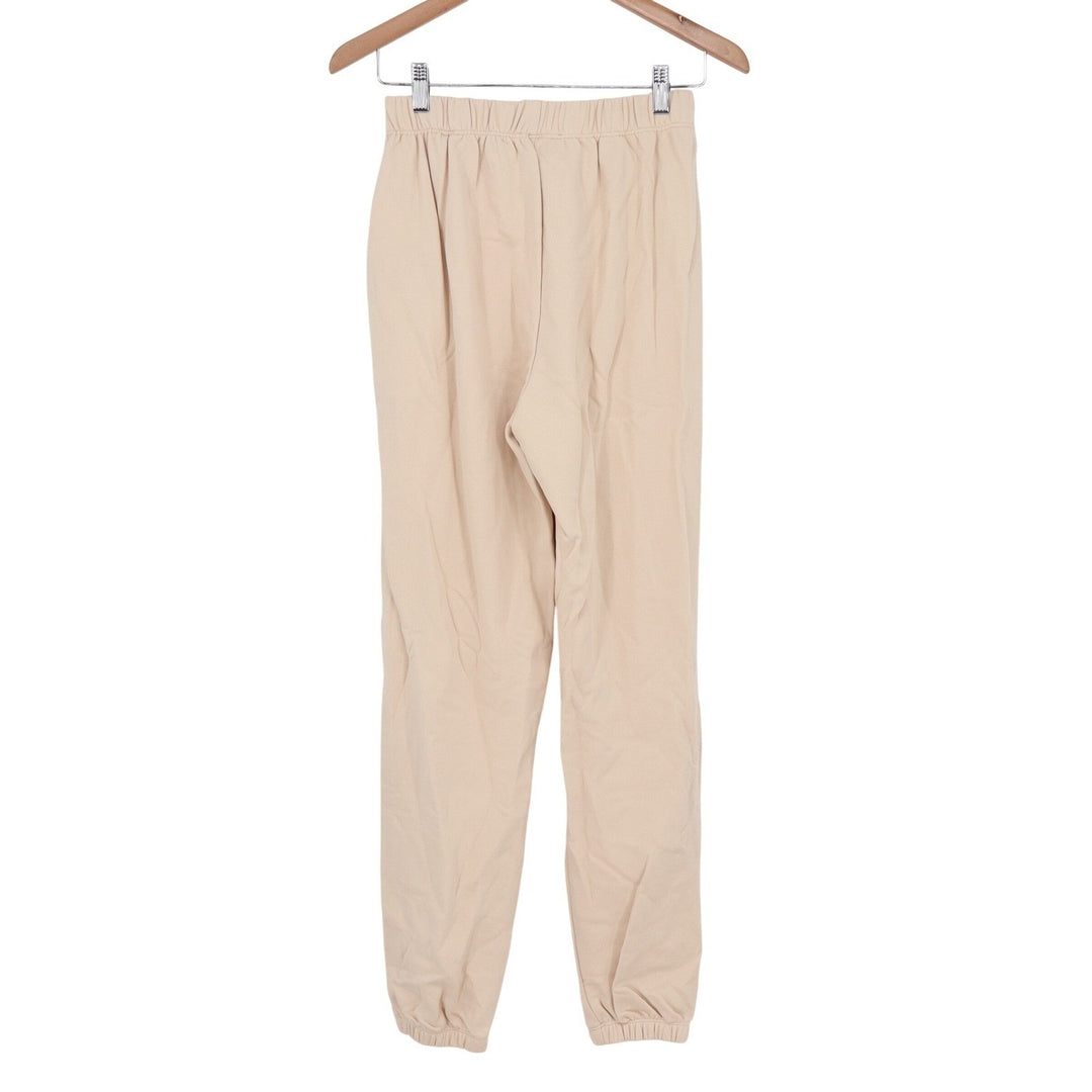 Naked Wardrobe Tan Beige Crewneck Sweatshirt & Joggers Set Size M