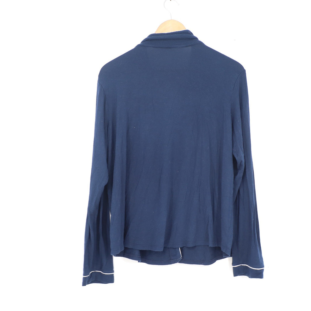 Stars Above Navy Blue Beautifully Soft Pajama Set XL Long Sleeve Top Shorts