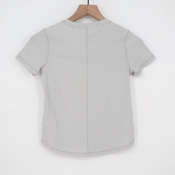 DSG Girls Movement Tee Light Heather Grey Short Sleeve Athletic Shirt Size S 8-9