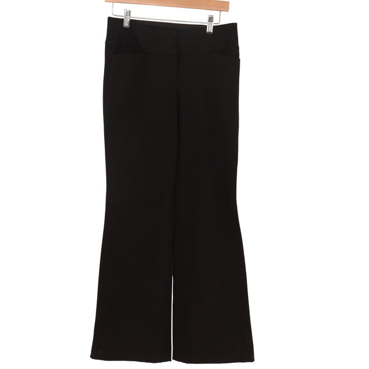 Express Design Studio Editor Dress Pants Womens 2R Black Stretch Bootcut Leg