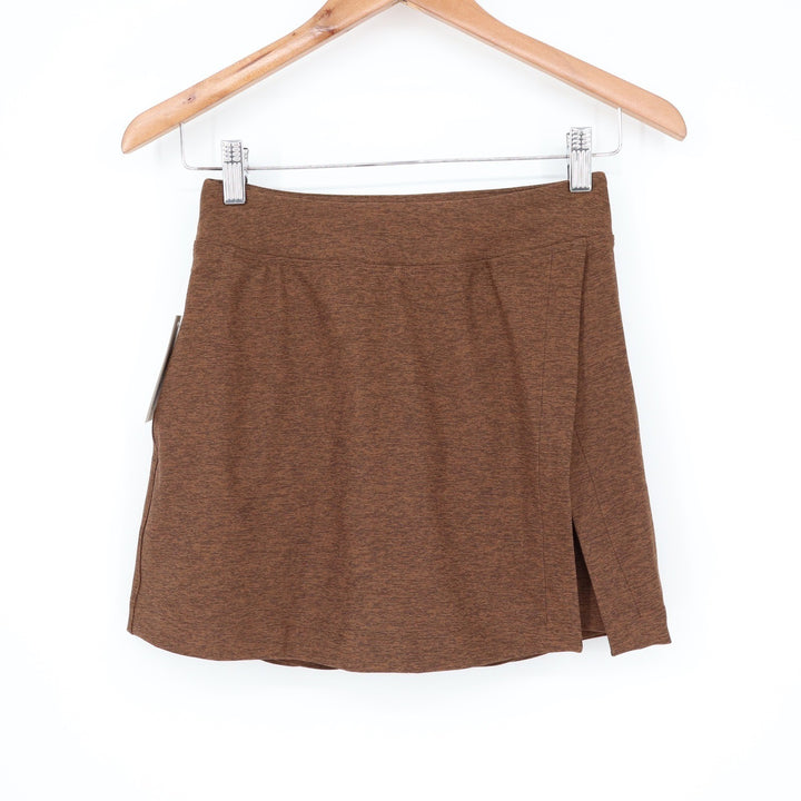 Outdoor Voices Court Skort 4.5 Chocolate Brown Athletic Tennis Skirt XS NEW