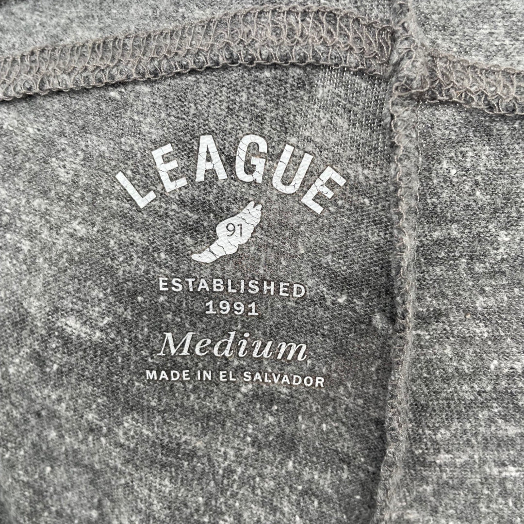 League Established 1991 Nursing Sweatpants Joggers Gray Medium Cotton Blend