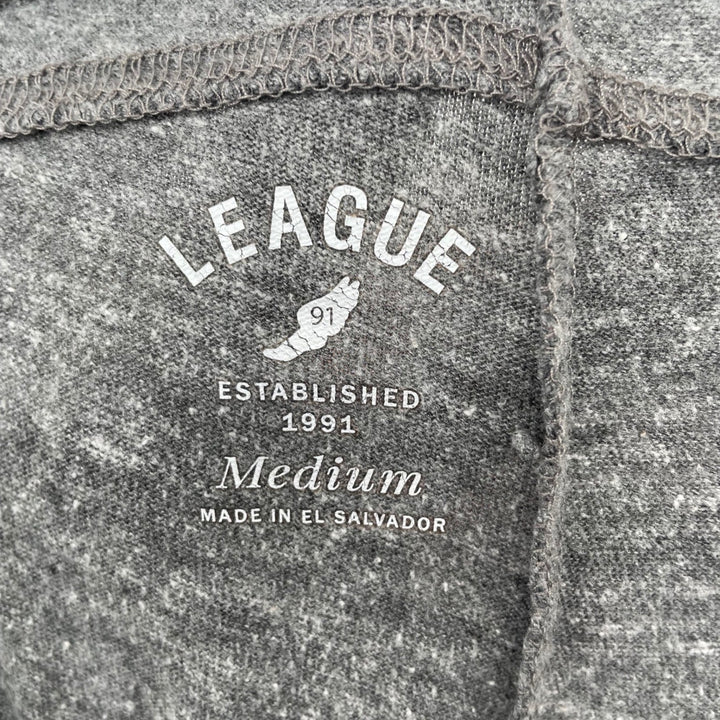 League Established 1991 Nursing Sweatpants Joggers Gray Medium Cotton Blend