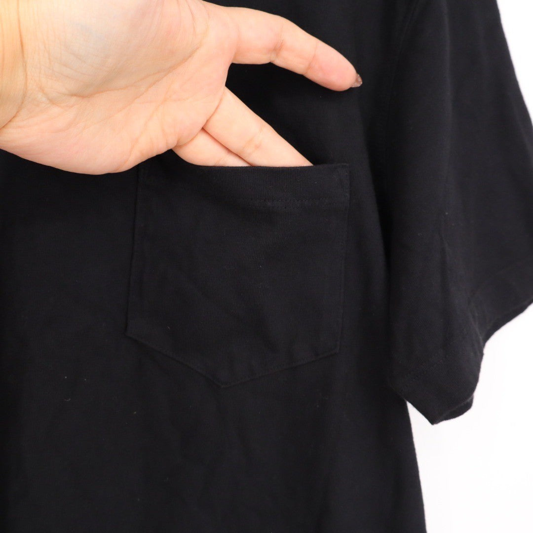 American Giant Mens Black Pocket T Shirt Made in USA Size Medium